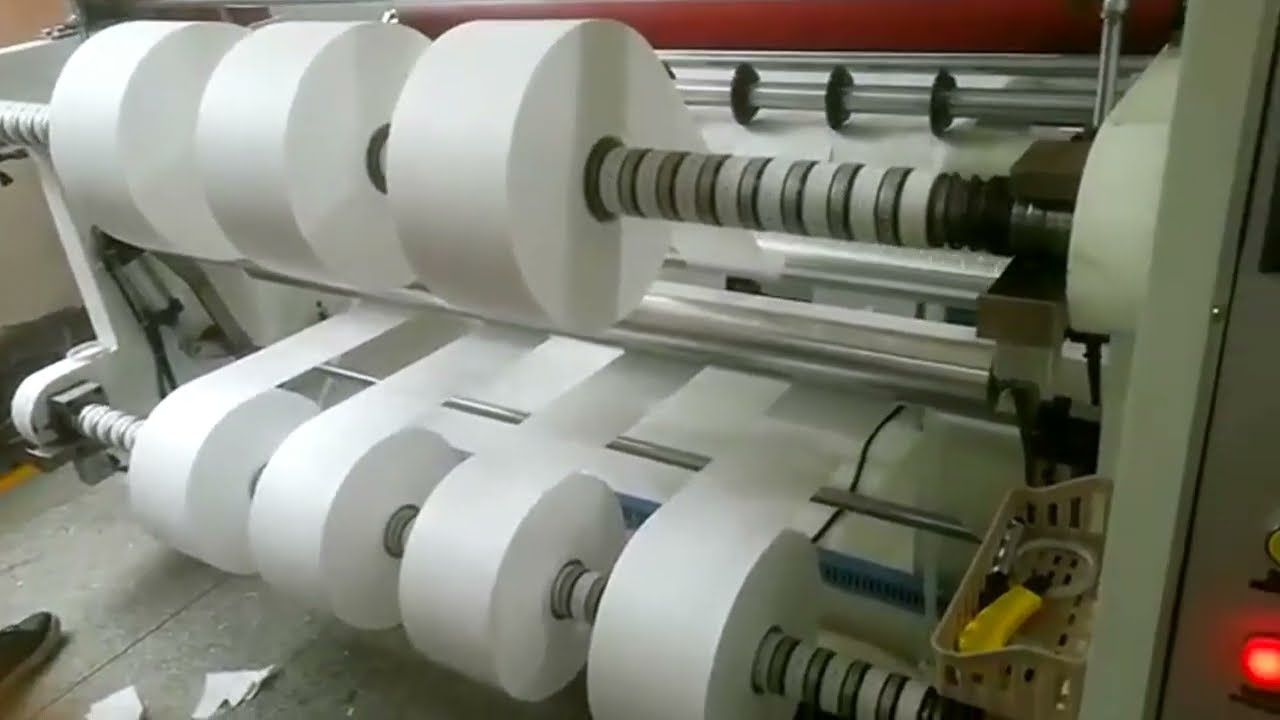 Fully automatic slitting machine for paper rolls foil film nonwoven fabric rolls etc