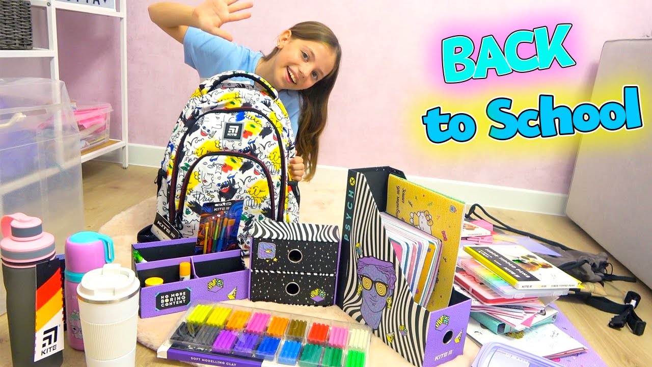 Настя готується до ШКОЛИ нова канцелярія Back to SCHOOL 2022 My little Nastya