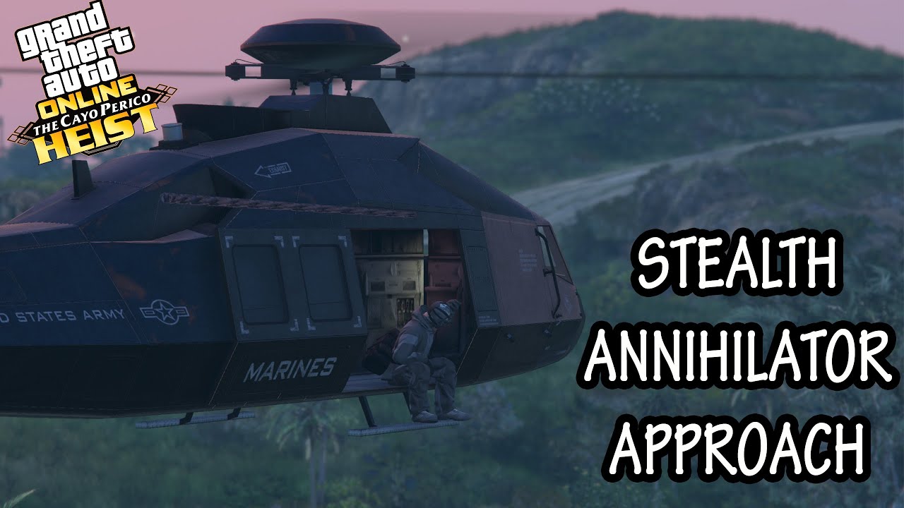 GTA Online Cayo Perico Heist- Stealth Annihilator Approach Hard Mode Solo Elite