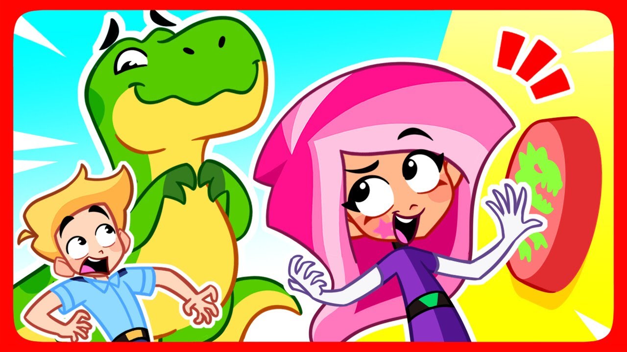 Mystery Button Secret Dino Room! 🦖 | Super Big vs Super Small Opposites | Fun Education for Kids