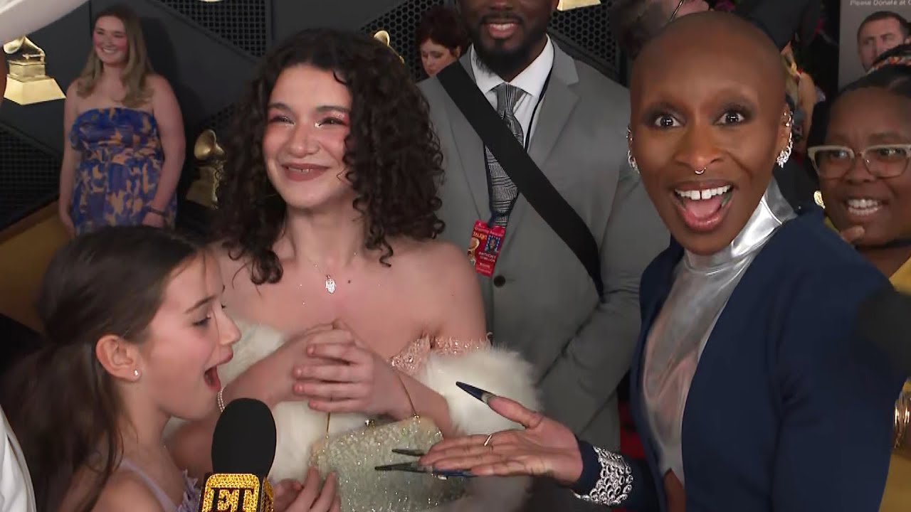 Cynthia Erivo Has Emotional Fan Run-In on 2025 GRAMMYs Carpet (Exclusive)