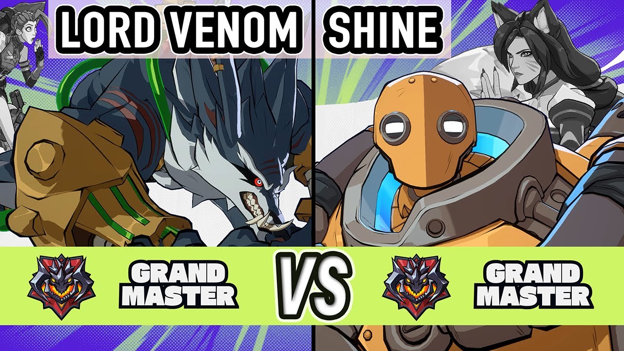 2XKO ▰ Lord Venom (Warwick / Jinx) vs Shine (Ahri / Blitzcrank) ▰ High Level Gameplay