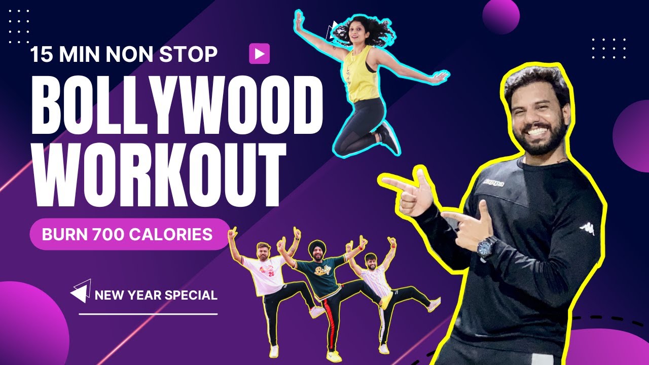 15 Minutes Bollywood Dance Workout | Bhangra Dance Workout For Beginners | FITNESS DANCE With RAHUL
