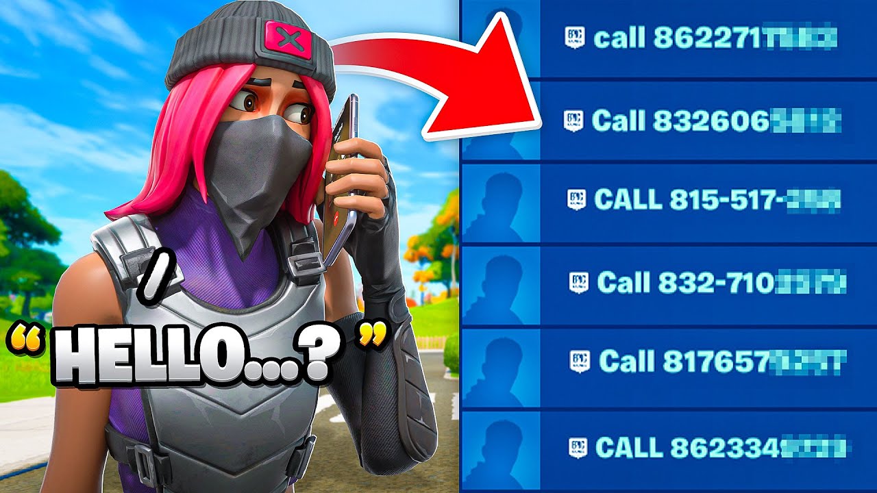 I Called Every Number In Fortnite (MOM ANSWERED)