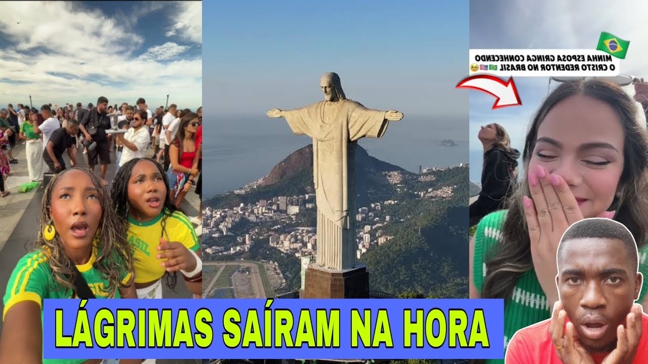 Gringos não pouparam as Lagrimas ao ver Cristo Redentor Brasileiro 