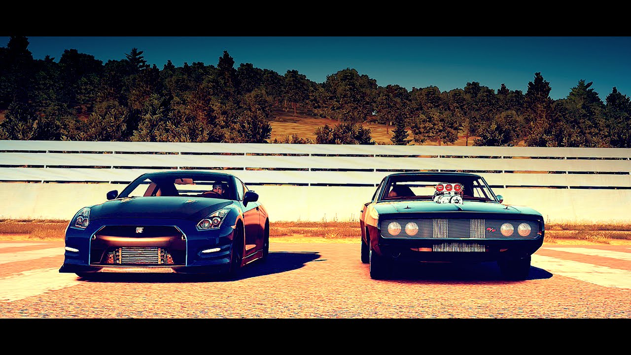 Forza Horizon 2: Fast and Furious - Brians Nissan GT-R vs. Doms Dodge CHARGER | Drag Race