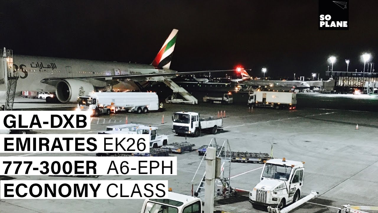 TRIP REPORT | Emirates | 777-300ER | Glasgow - Dubai | Full Flight GoPro Time-lapse