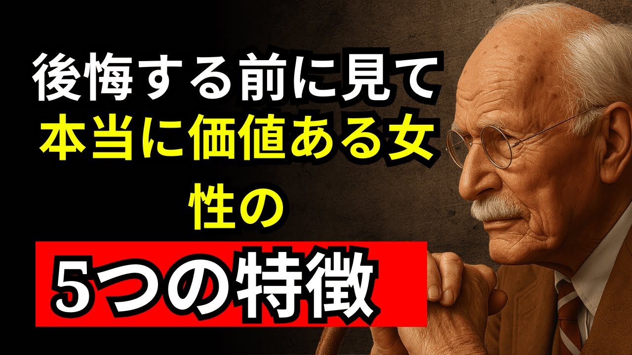 後悔する前に見るべき動画：本当に価値のある女性の5つの特徴  | カール・ユング