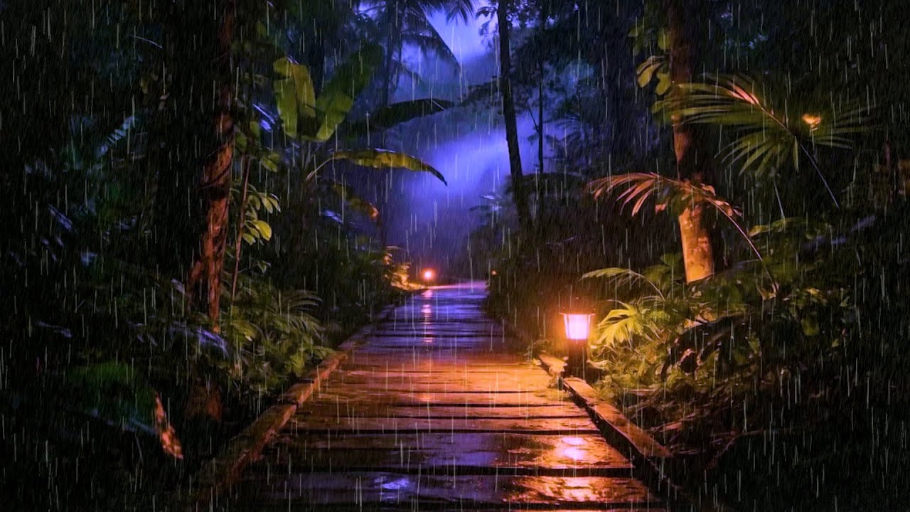 Rain Sounds For Sleeping 99% | Fall Asleep Fast With Heavy Rain & Relaxing Thunderstorm Night ASMR