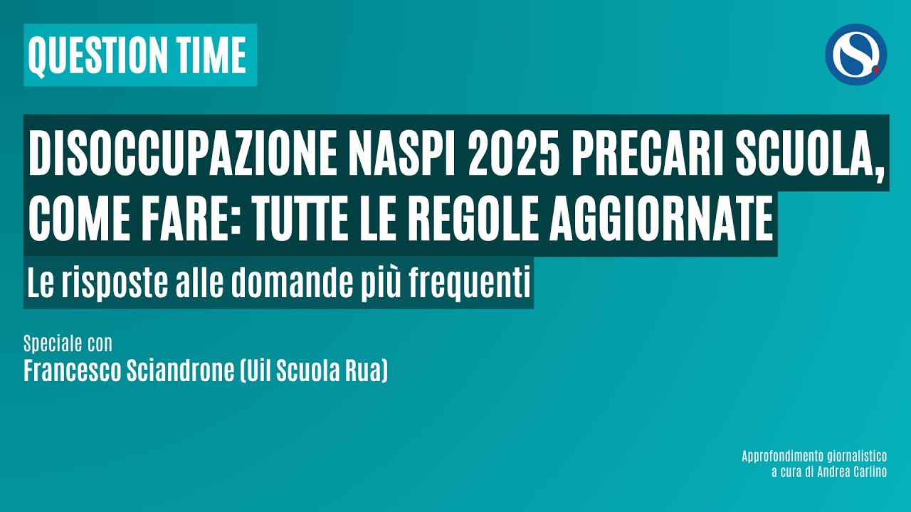 Disoccupazione NASPI 2025 precari scuola, come fare: le regole aggiornate
