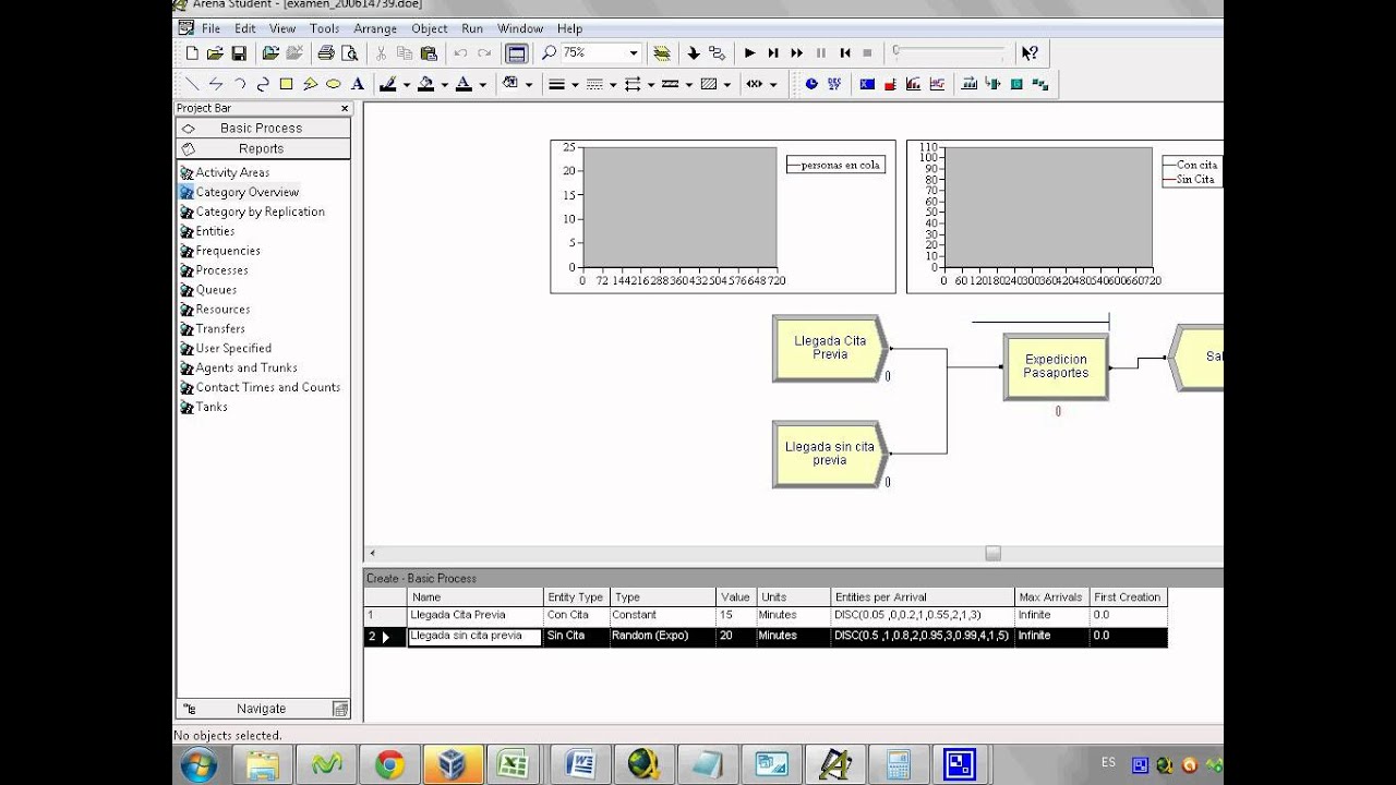 Simulaci&oacute;n con Arena