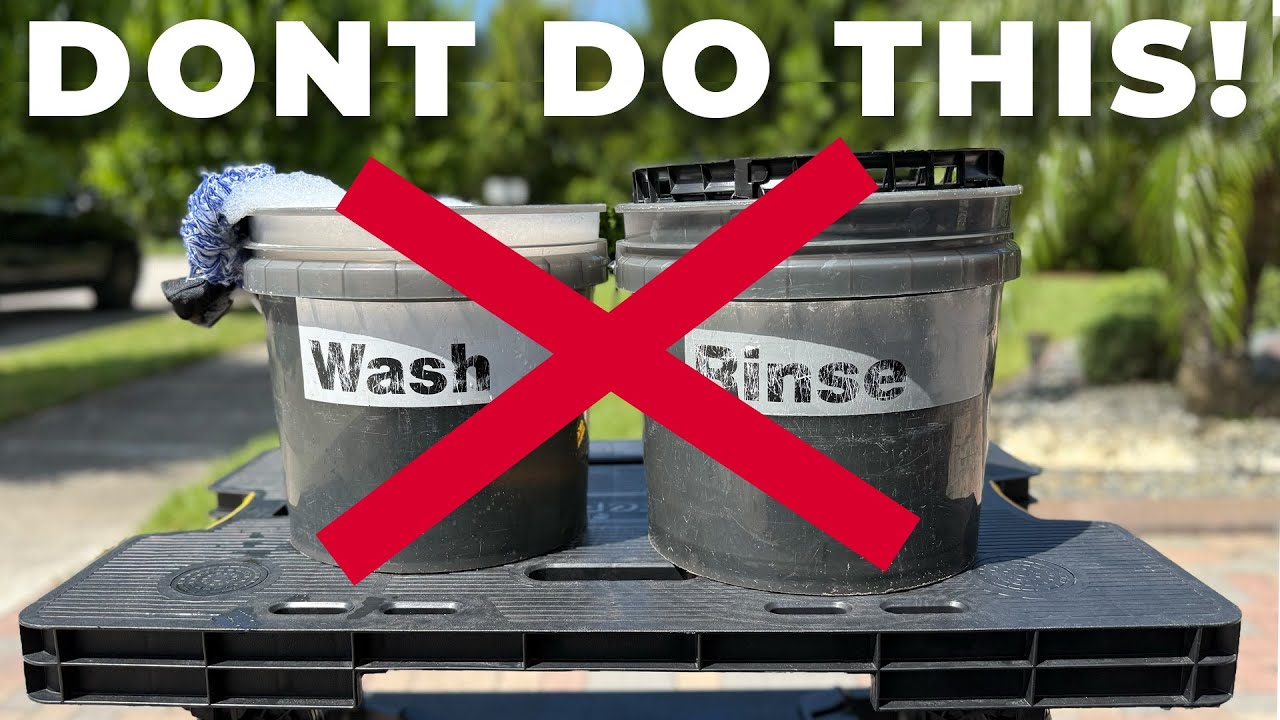 How to WASH a Car SAFELY with ONE BUCKET - NO More 2 Bucket Method!