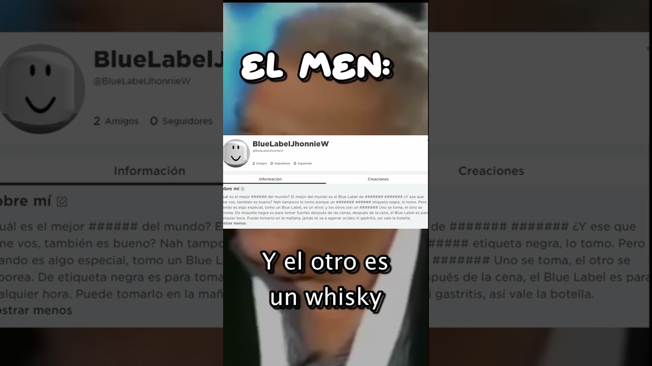 El BlueLabel de Jhonnie Walker en Roblox #bluelabel   #memes   #humor   #roblox