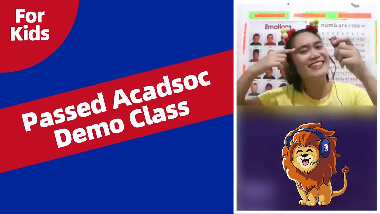 Passed Acadsoc Demo Class in January 2021 | Online English tutor | How to pass Teaching Lesson