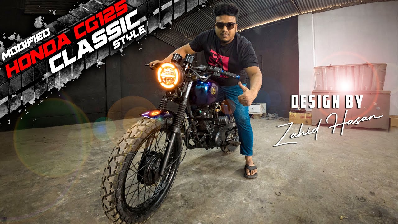 Modified Honda Cg125 to Classic style in Bangladesh