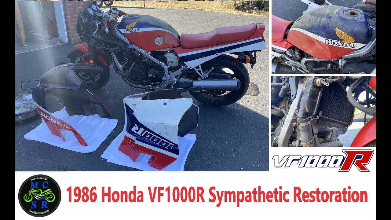 Join MCSR on a wonderful journey restoring this 1986 Honda VF1000R back to its former glory!