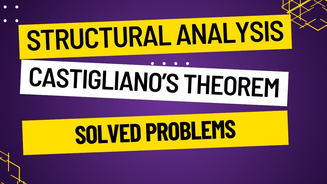CASTIGLIANO'S THEOREM | SOLVED NUMERICALS FOR FINDING DEFLECTION | DETAILED EXPLAINATIONS #btech #s5