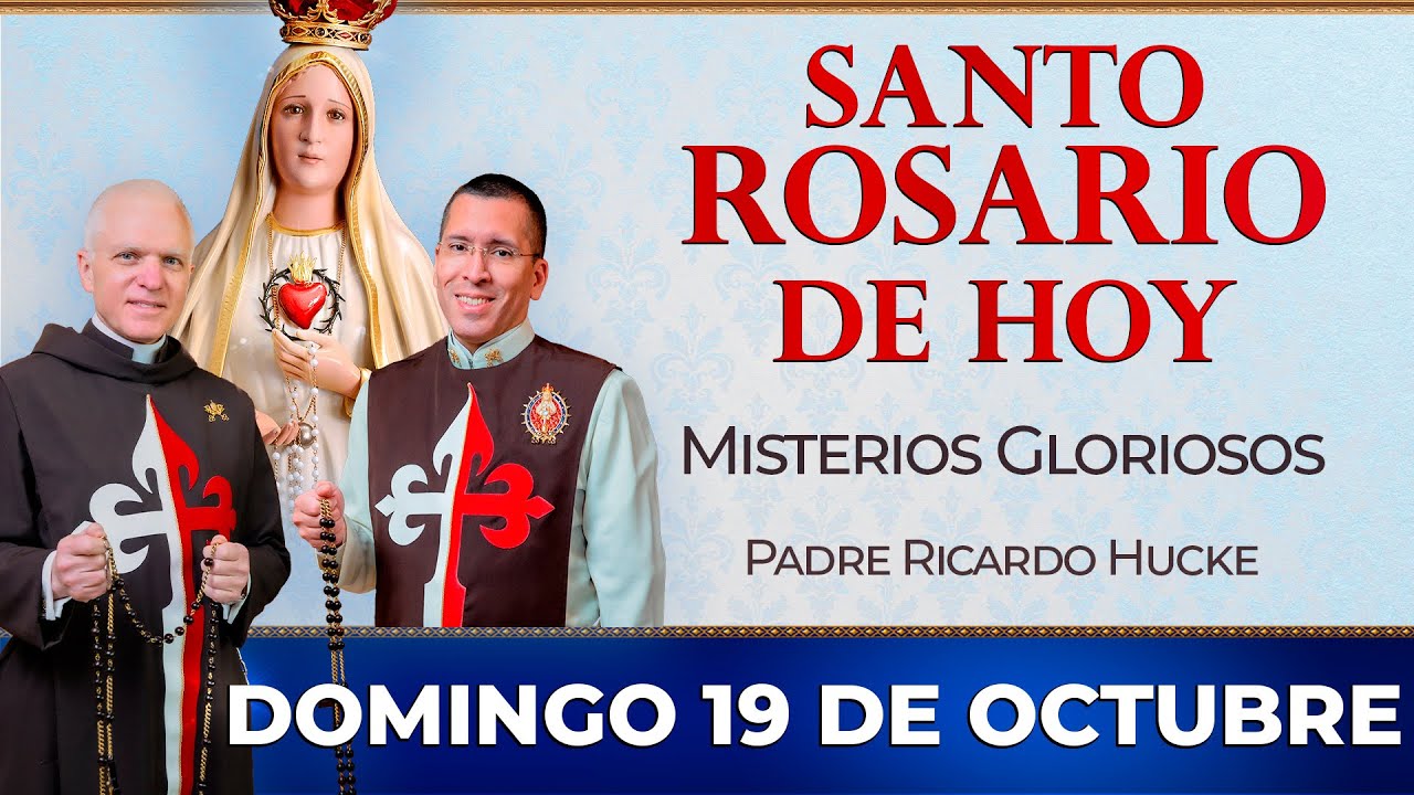 Santo Rosario de Hoy | Domingo 19 de Octubre - Misterios Gloriosos #rosariodehoy
