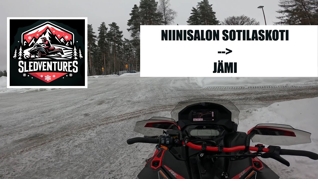 Kankaanp&auml;&auml; | Niinisalo Sotilaskoti--J&auml;mi || Reittikelkkailua || Trail Snowmobiling | Lynx Rave RE850