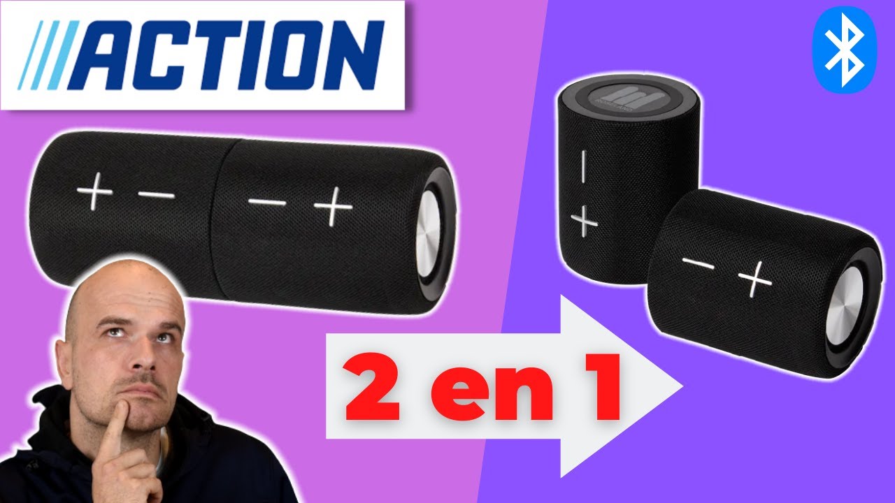 ENCEINTE Bluetooth SEPARABLE des magasins ACTION ( Roseland RS 400 )  PAS CHERE MAIS PAS TERRIBLE