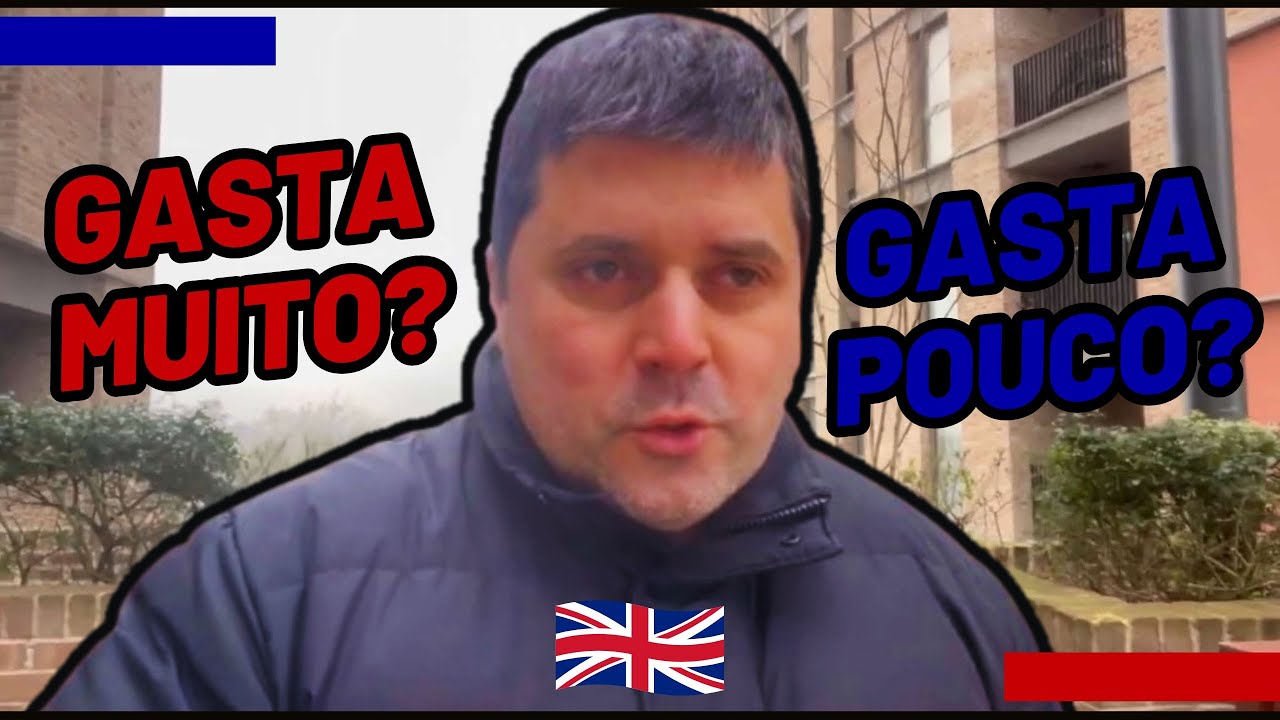 Qual é a média de gastos semanais para morar e trabalhar aqui em Londres?