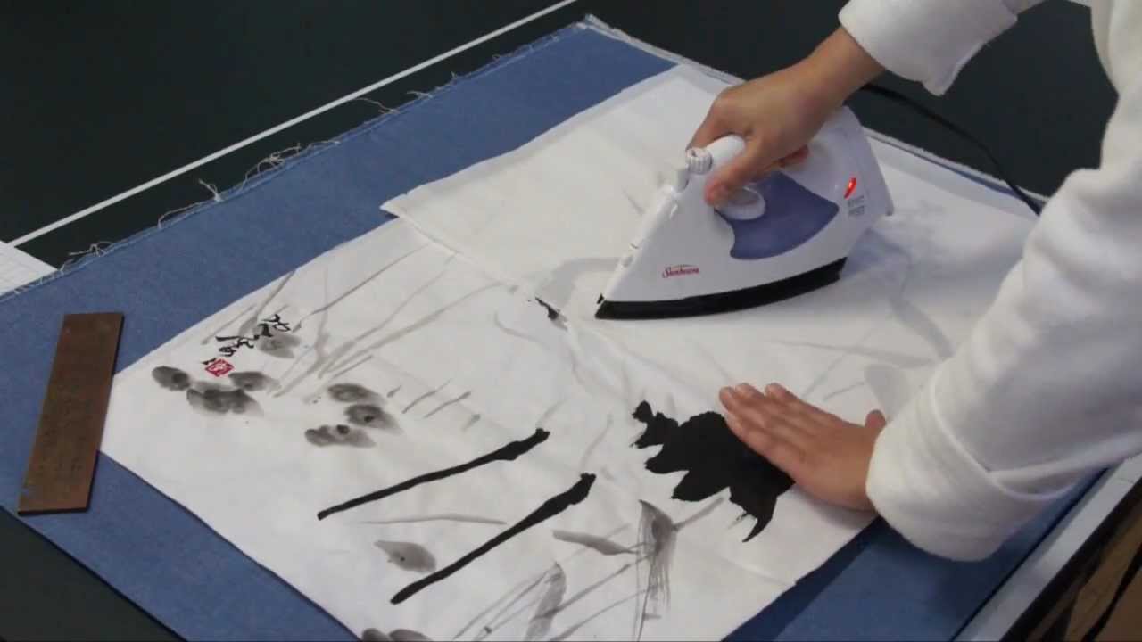 How to Mount Sumi or Chinese Painting with Silicone Dry-Mounting Paper