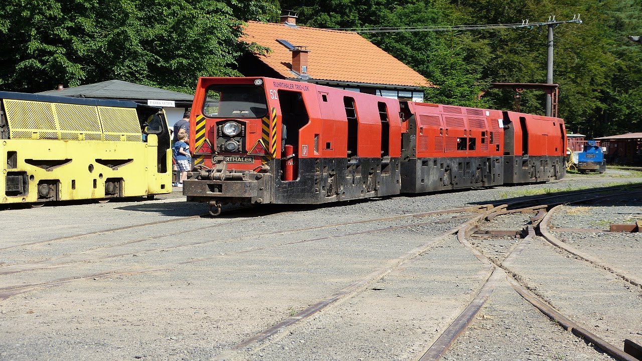 Dieselfahrtag Feld- und Grubenbahnmuseum Grube Fortuna (Juli 2013)