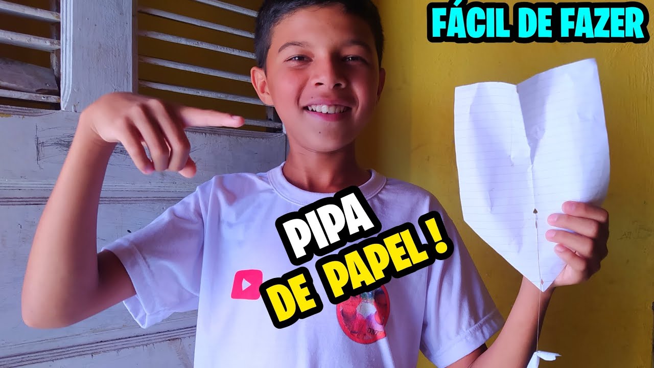 COMO FAZER UMA PIPA DE PAPEL QUE VOA MUITO