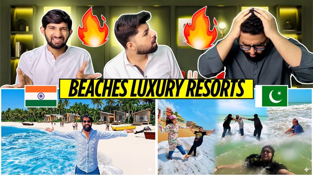 Pakistani Reaction On India 🇮🇳 vs Pakistan 🇵🇰 Beach Resorts | The Difference Is Huge! 🔥