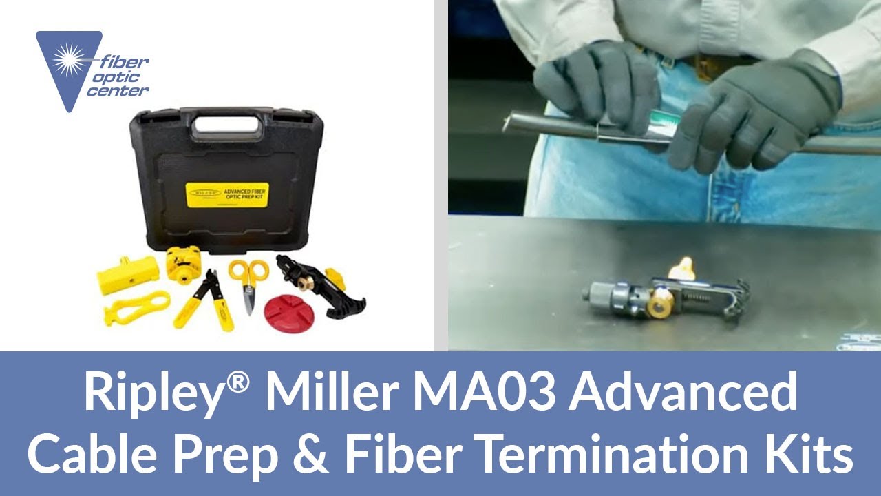 Ripley Miller MA03 Advanced Cable Prep & Fiber Termination Kit - Available from Fiber Optic Center