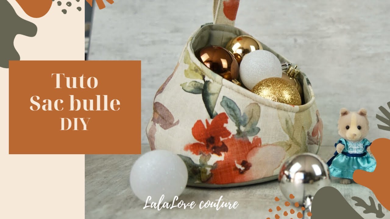 Tuto Coudre un panier à rangement (sac bull) /bubble basket ,storage pod