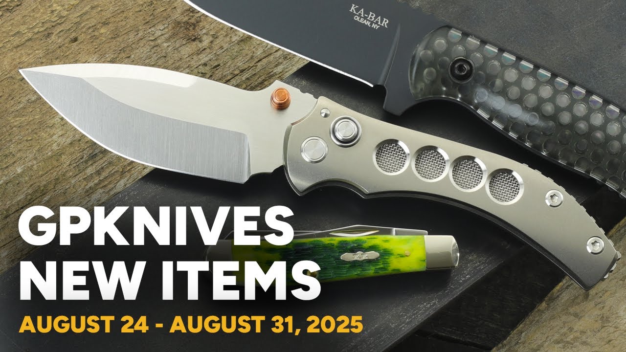 What's New @GPKNIVES - 8.31.25 - Benchmade, Microtech, Ka-Bar, Rogovets Customs, & Case Knives!