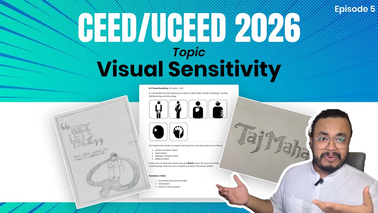 CEED/UCEED 2026 Episode 5: Visual Sensitivity | Understand meaning & Details