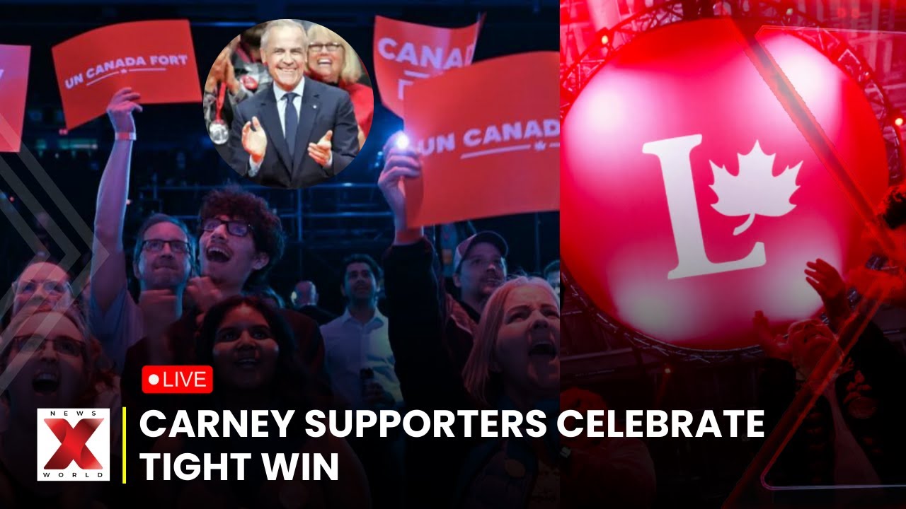 Canada Election Results LIVE: Carney Supporters Celebrate Tight Liberal Party Victory | NewsX World