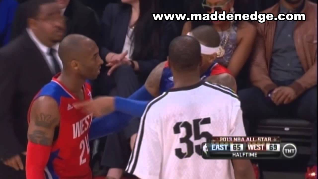Carmelo Anthony D's Up Kobe Bryant Before The Half 2013 All Star Game(HD)