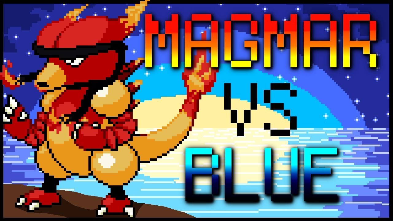 Magmar Vs Pokémon Blue (NO ITEMS/NO TMs/NO HMs)