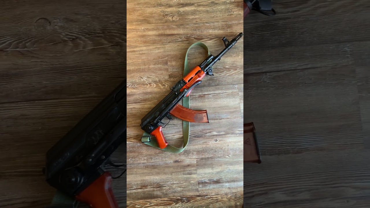 Combloc customs iodine orange wood AK 47 furniture