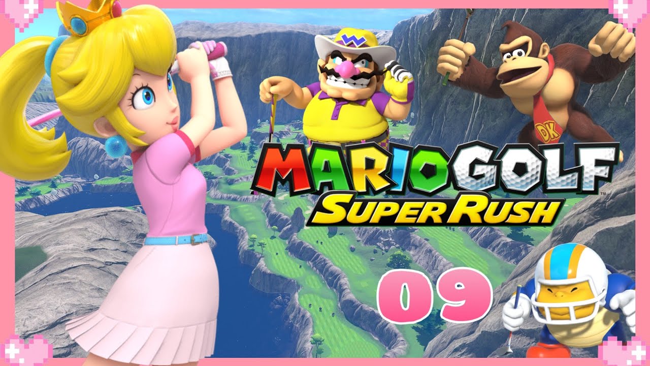 💗Mario golf Super Rush (Ridgerock Lake) Peach Gameplay 💗