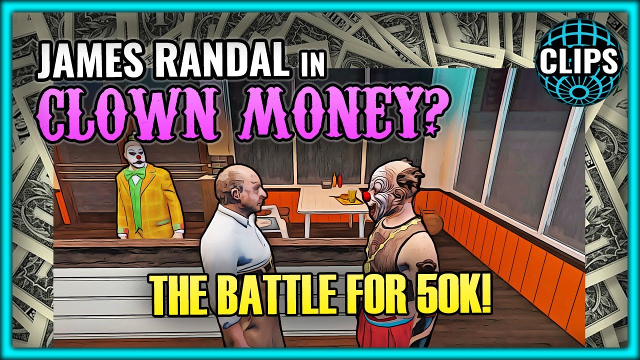 JAMES RANDAL IN CLOWN MONEY? (THE DEMONIC MONEY ARC!)