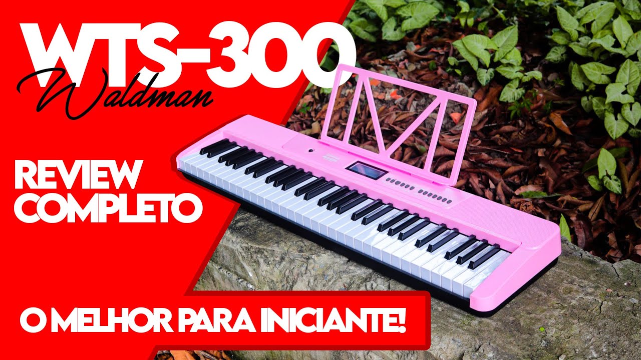 TECLADO MUSICAL INICIANTE WTS-300 WALDMAN - Review + Teste de Som