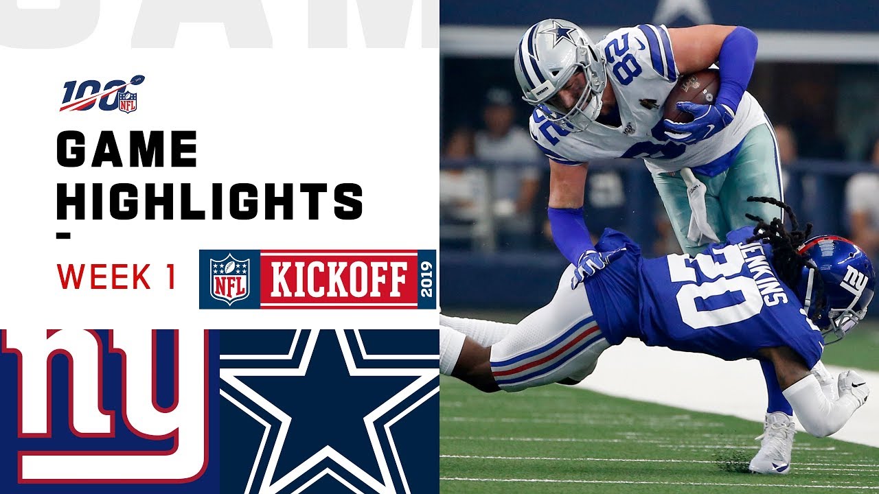 Giants vs. Cowboys Week 1 Highlights | NFL 2019