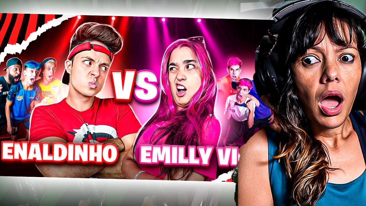 BATALHA DE RAP - ENALDINHO vs EMILY VICK - REACT MÃE YOUTUBER