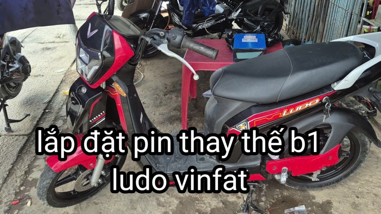 Lắp đặt thay thế pin B1 xe ludo vinfat | xe điện thiên phát