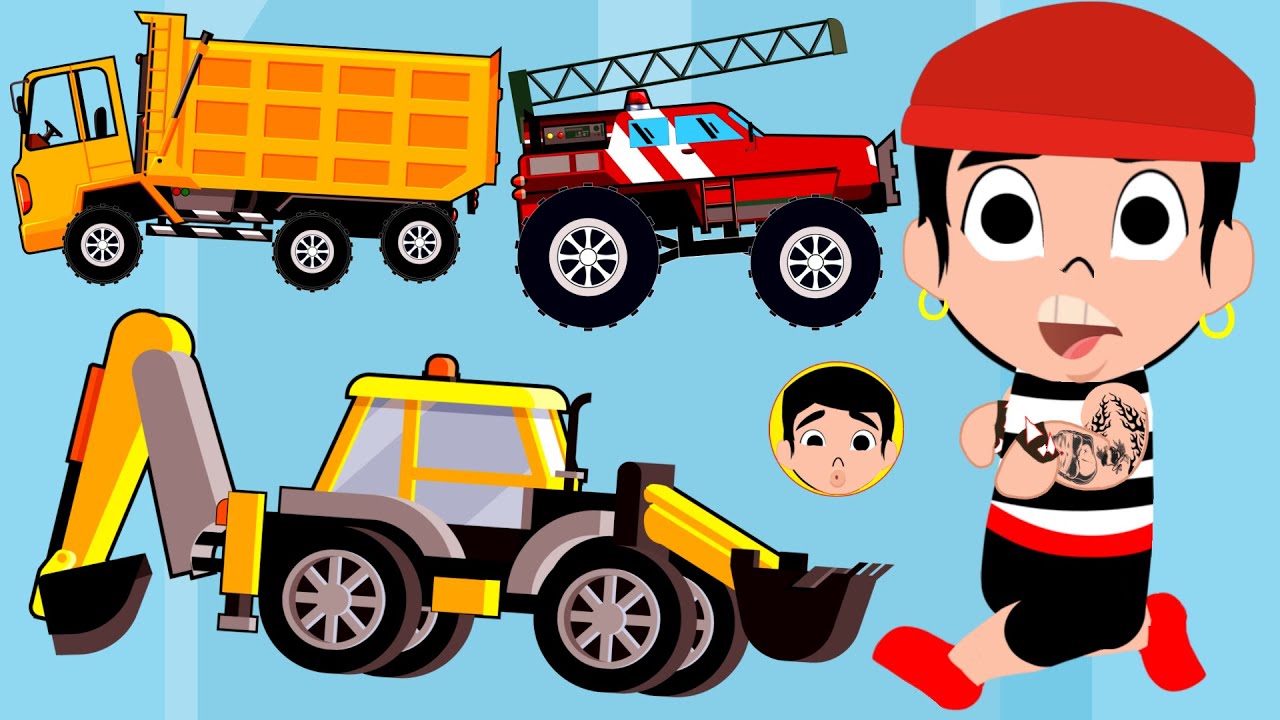 Firefighter Monster Truck, Truk Sampah Besar, Excavator, Coffee Shop Terbakar, Pemilik Putus Asa
