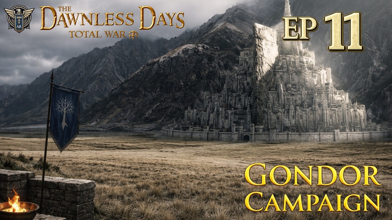 Under Attack From The Nazgul – Dawnless Days – Gondor Campaign Total War Attila EP 11