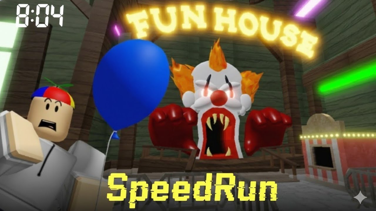 ¡Escapa del Carnaval del Terror Obby! Full Gameplay SpeedRun 