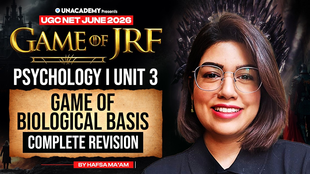 UGC NET Psychology | GAME OF BIOLOGICAL BASIS - Complete Revision | UGC NET Psychology 2026 | Hafsa
