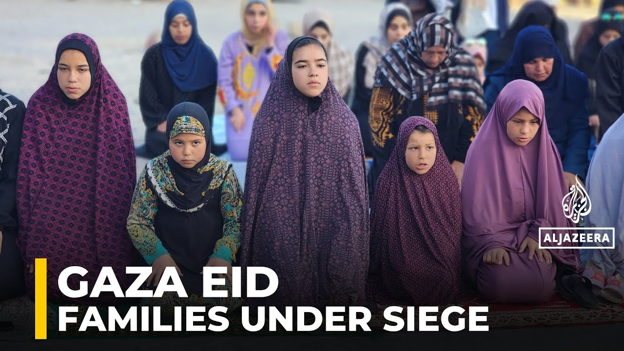 Celebrating Eid in Gaza City: Palestinian families gather amid severe shortages