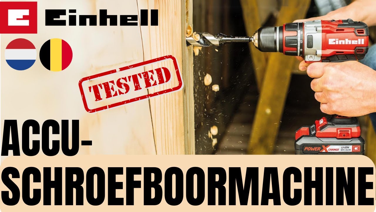 ACCU-SCHROEFBOORMACHINE Einhell  TE-CD 18 Li Brushless-Solo DUTCH NEDERLANDS  BELGIUM LIDL