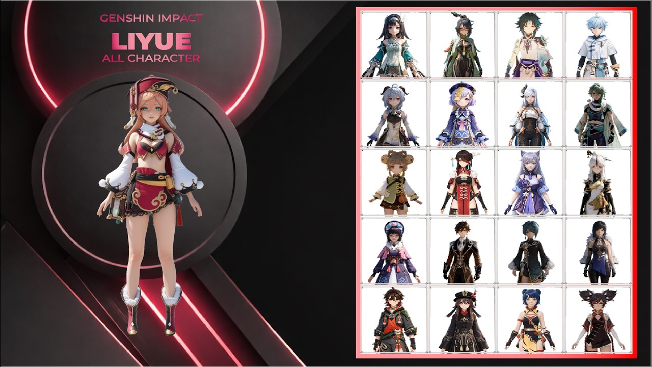 Genshin Impact: Все персонажи Лиюэ